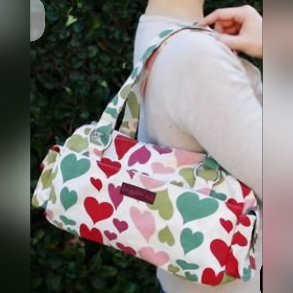 Bungalow 360 Cream and Red Floral Hummingbird Purse - Picture 2 of 13
